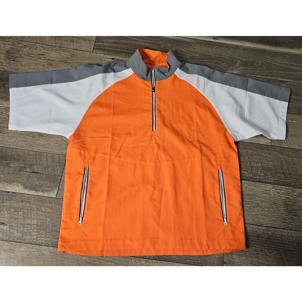 FootJoy Short Sleeve Sport Windshirt Golf Pullover Large